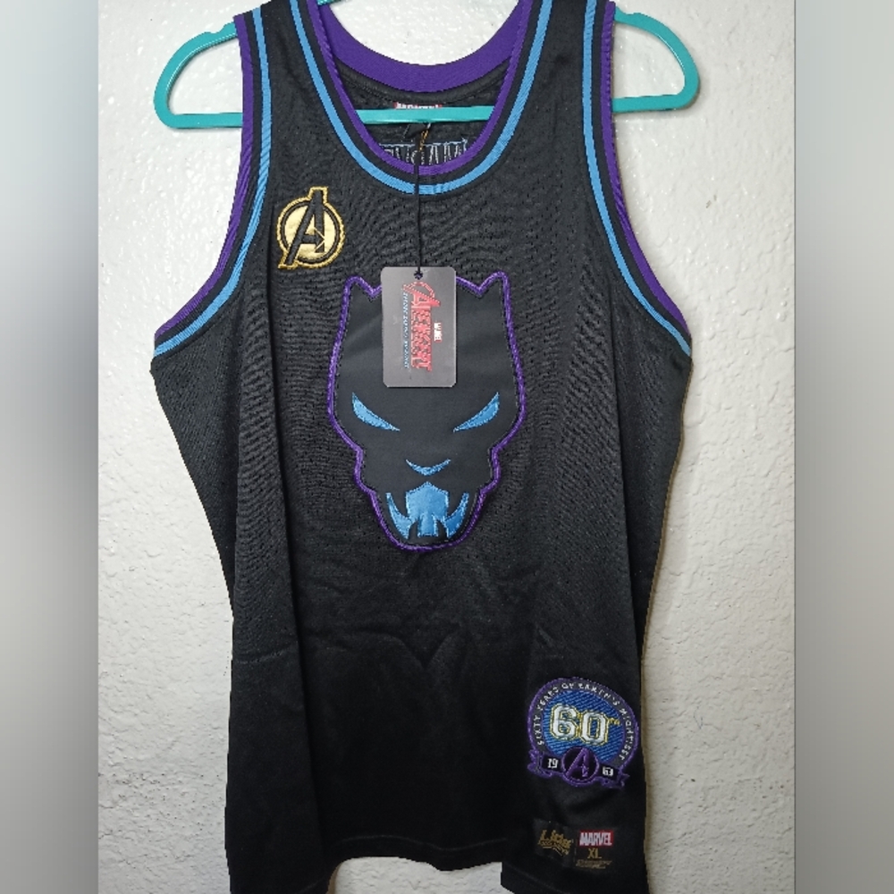 NWT #63 T'Challa Marvel Avengers Black Panther 50th Anniversry Basketball